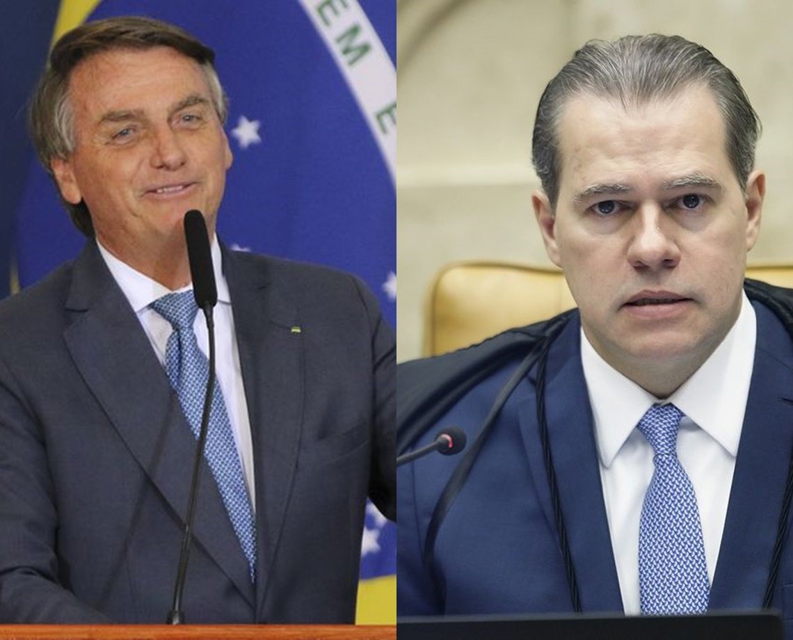 Toffoli rejeita ação de Bolsonaro contra Alexandre de Moraes; "não há justa causa"