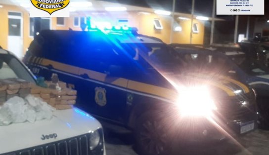 PRF apreende R$ 6 milhões em drogas dentro de carro "clonado" na Bahia