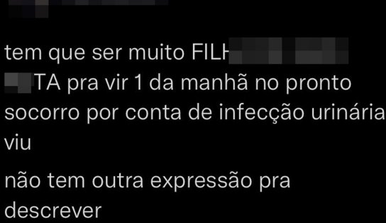 Médica vai ao Twitter reclamar de pacientes e é investigada pelo CRM; "tem que ser muito filho da pu**" 