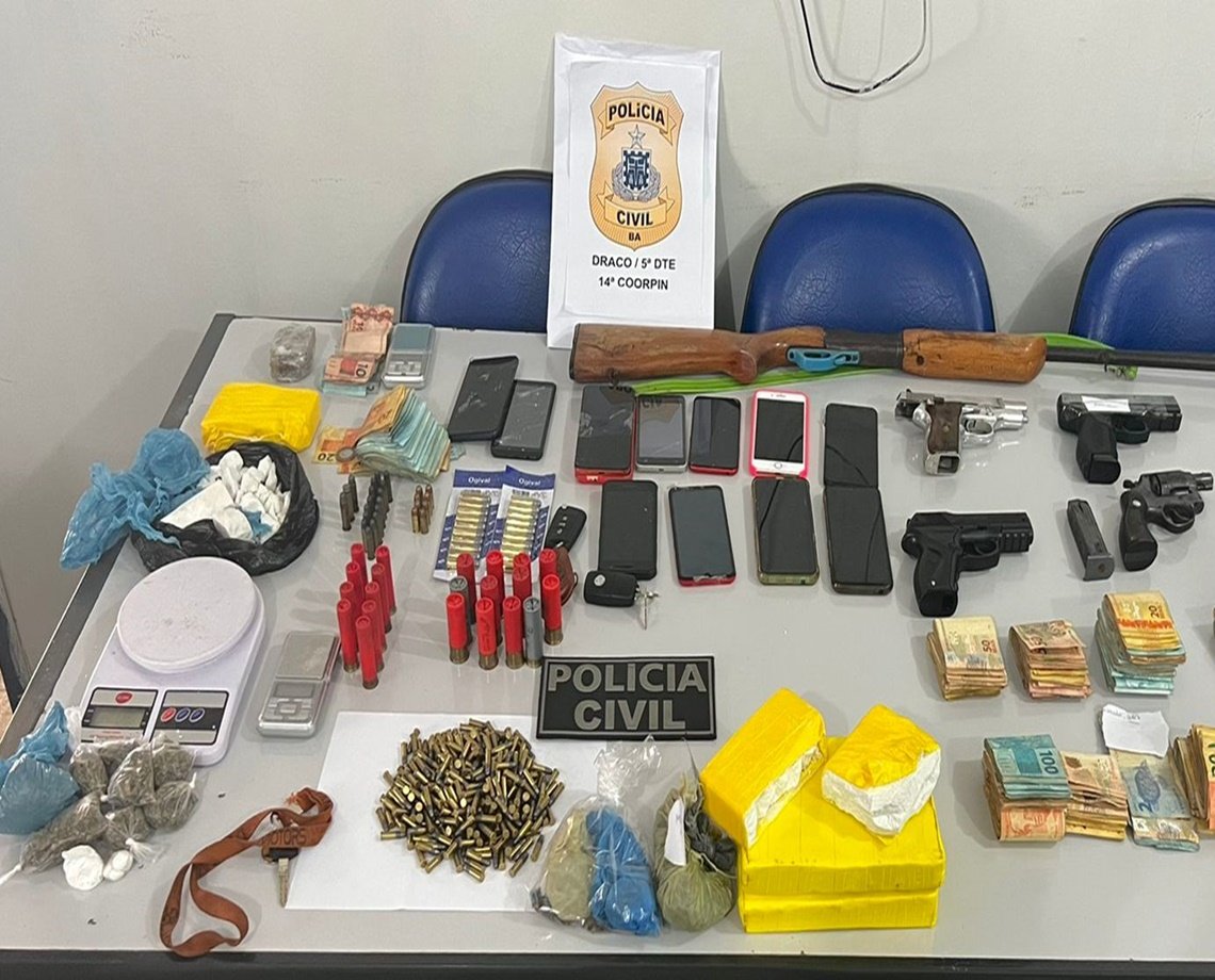 Operação Revoada prende 11 pessoas e dá “baque” ao crime organizado na região de Irecê