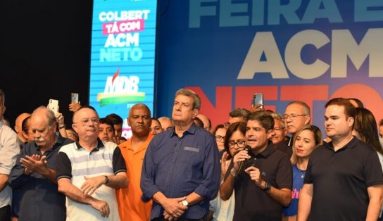 ACM Neto recebe apoio do MDB em Feira, reduto de resistência de aliança emedebista com PT na Bahia