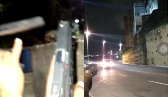 Ao lado de mansão de luxo na Gamboa, bandidos apontam armas para carros e filmam tudo; “até o túnel tá ativado"