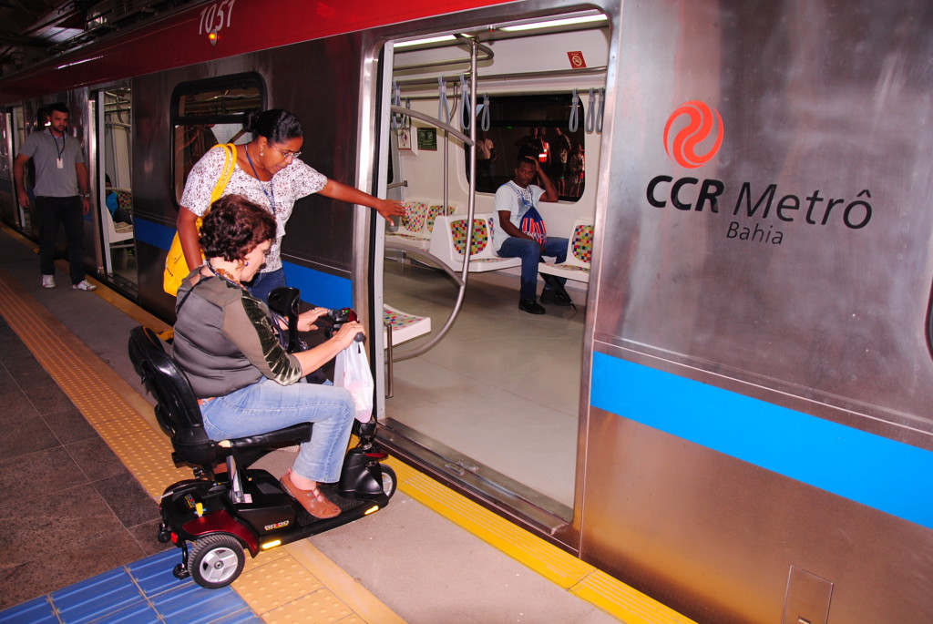 Condições de acessibilidade das estações do metrô de salvador são avaliadas