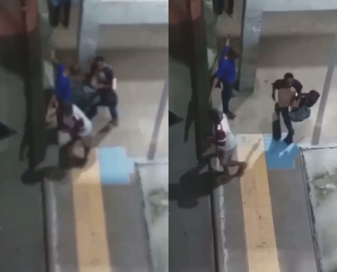 VÍDEO: Suspeito é flagrado segurando diversas bolsas roubadas em estação de metrô de Salvador