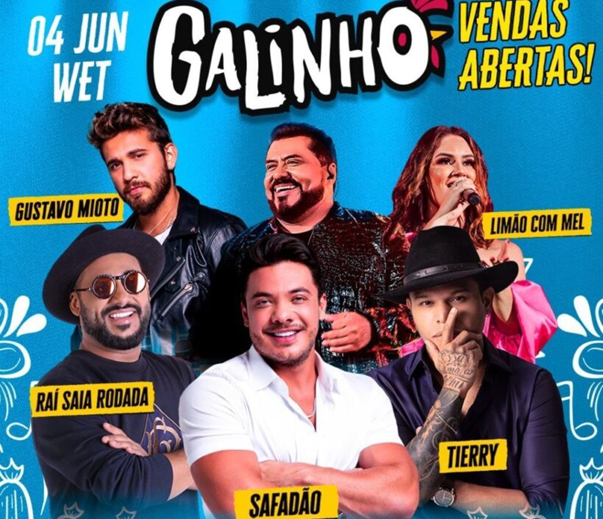 Galinho 2022: confira a ordem dos shows; os portões abrem às 17h