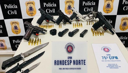 Aniversariante homicida, convidados armados e outro de tornozeleira eletrônica: PM invade festa e faz prisões 