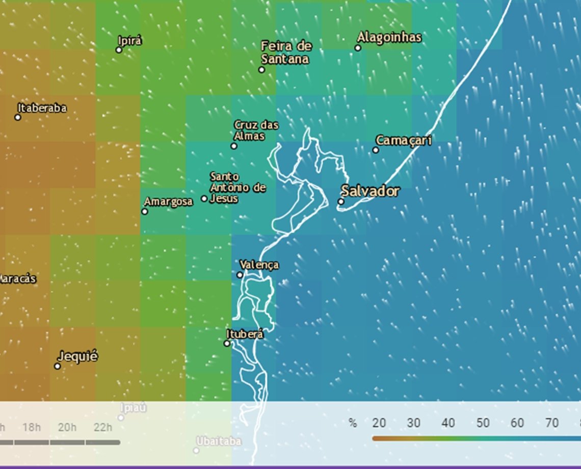 Será que vai dar praia? final de semana será nublado em Salvador, mas sem chuva