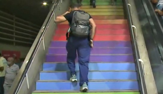 Por conta do Dia Internacional do Orgulho Gay, escadarias do metrô vão receber ação comemorativa 