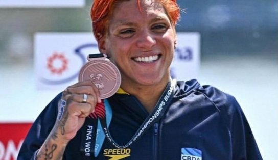 Baiana Ana Marcela ganha medalha de bronze no Mundial de Águas Abertas em Budapeste