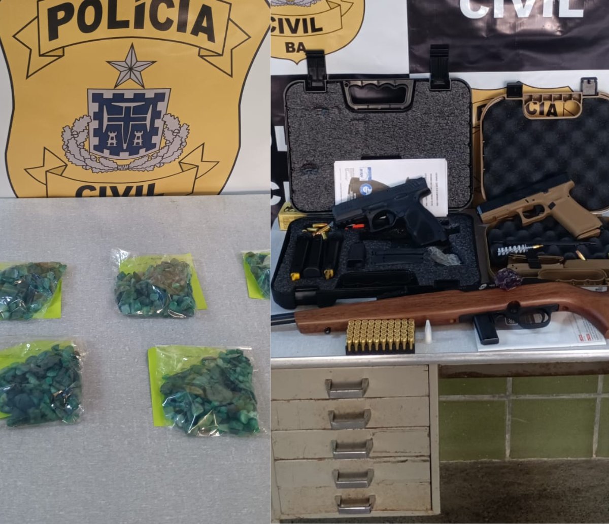 Polícia acha homens com esmeraldas irregulares na Bahia  