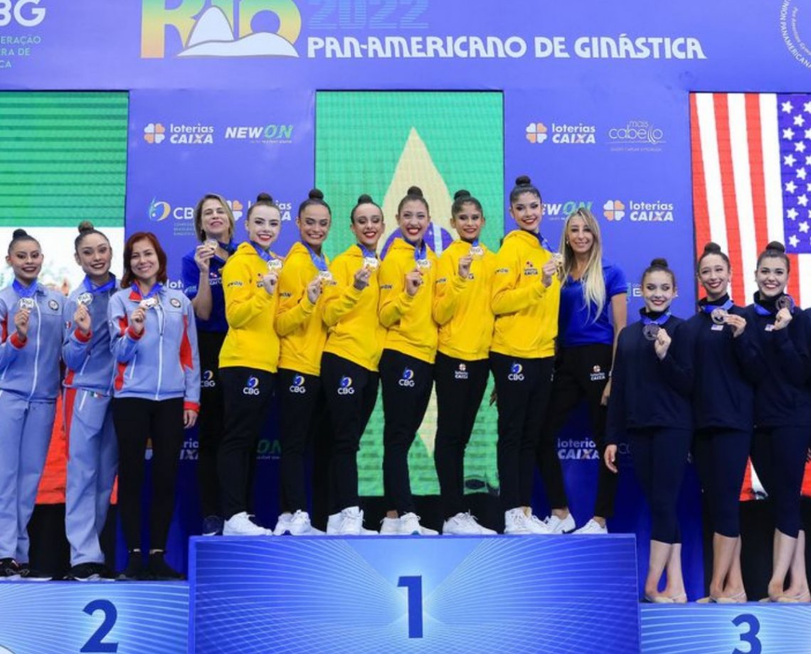 Pan de Ginástica: Brasil é bicampeão na disputa geral dos conjuntos