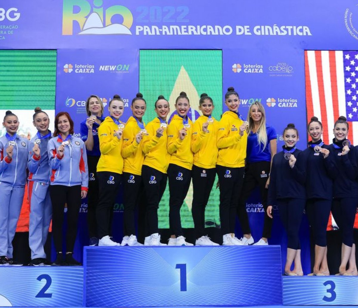 Pan de Ginástica: Brasil é bicampeão na disputa geral dos conjuntos