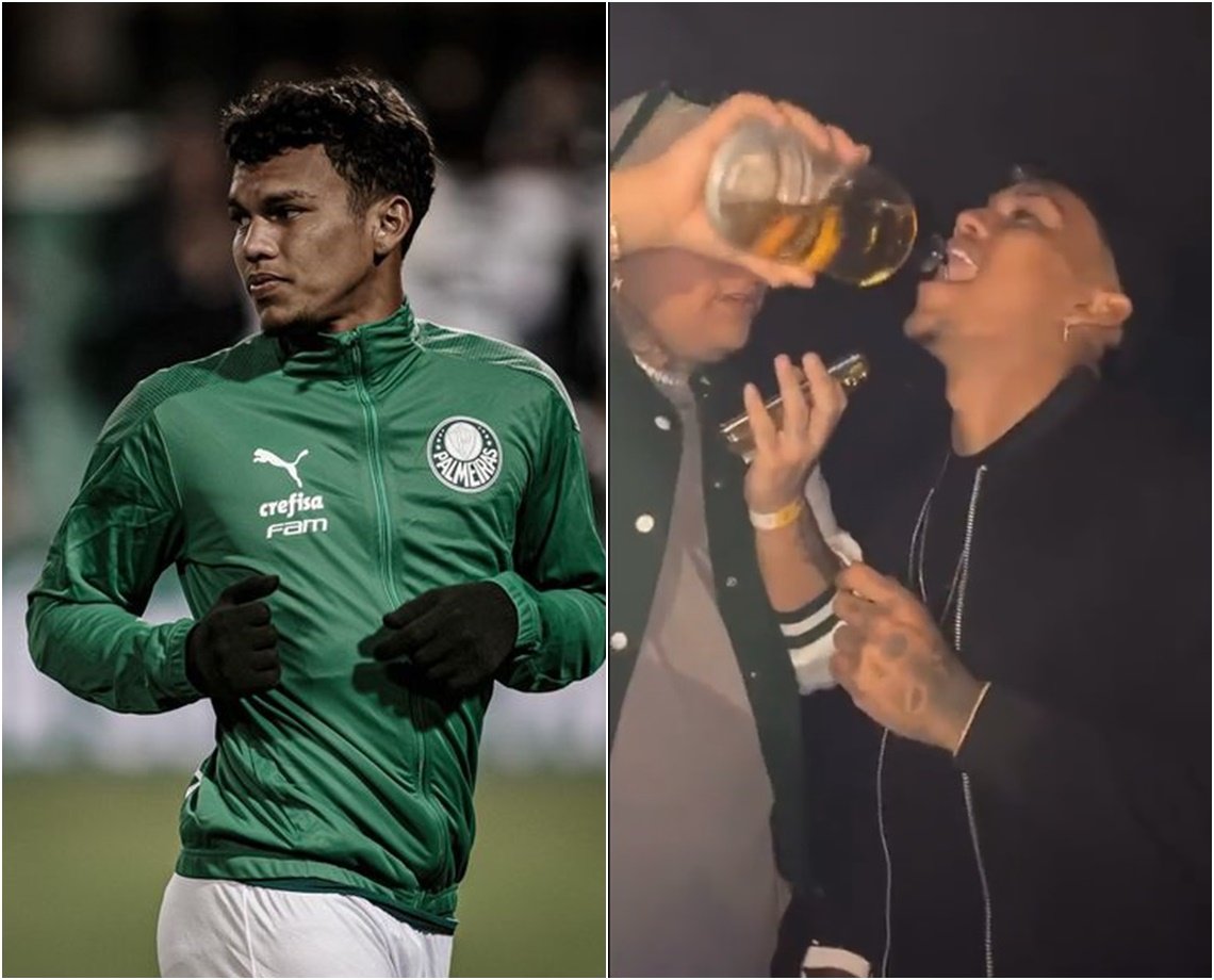 Após "saidinha", atacante do Palmeiras é multado pelo clube por beber em festa; 40% do salário