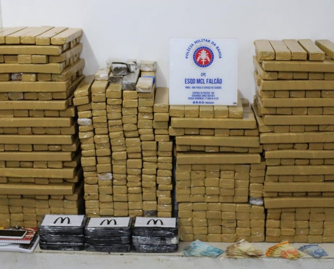 "Mequi" frito: com logo de empresa americana em maconha, homem é preso no interior da Bahia