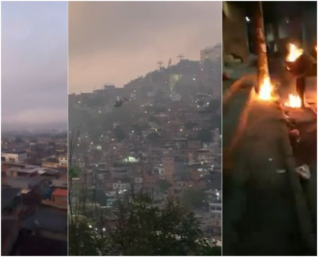 Vídeo: no Complexo do Alemão, moradores relatam 'cenário de guerra' durante operação; suspeitos atiram contra helicóptero da polícia 