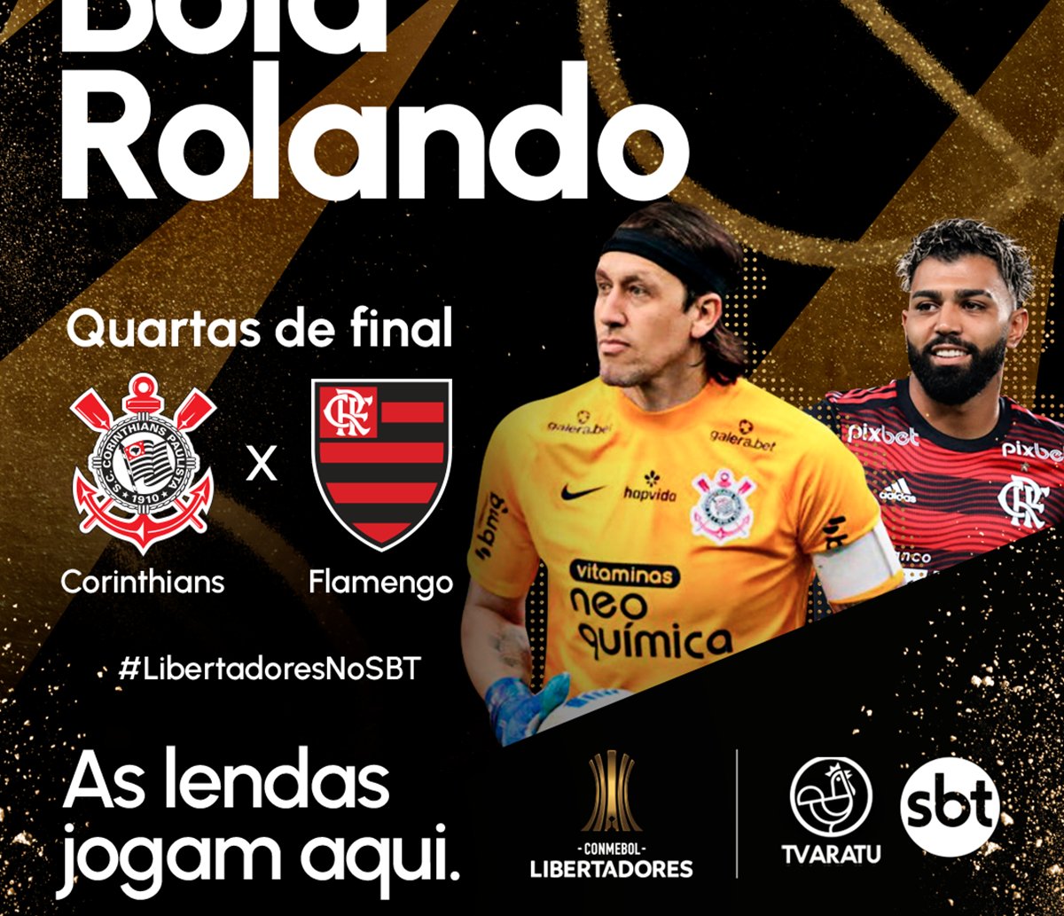 Aratu transmite jogo entre Corinthians e Flamengo pela Libertadores nesta terça  