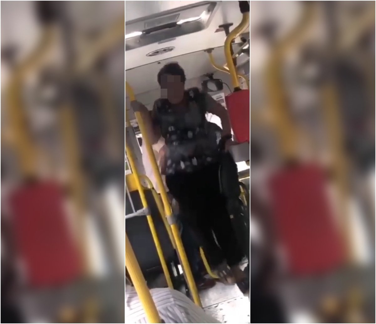 Fugindo de briga, idosa surpreende ao precisar pular catraca de "busu" e vídeo viraliza; assista  