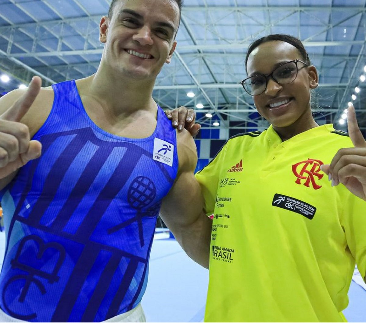 Rebeca Andrade e Caio Souza brilham no Brasileiro de Ginástica em Lauro de Freitas