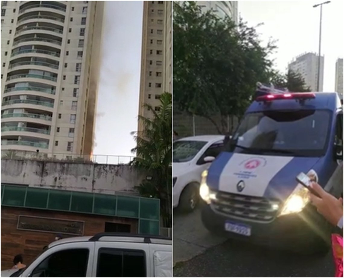 VÍDEO: incêndio atinge apartamento no Horto Bela Vista e moradores deixam prédio