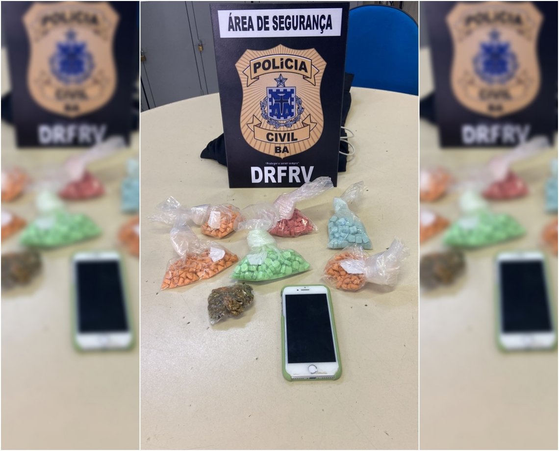 Mulher é presa com quase 600 comprimidos de ecstasy em Salvador