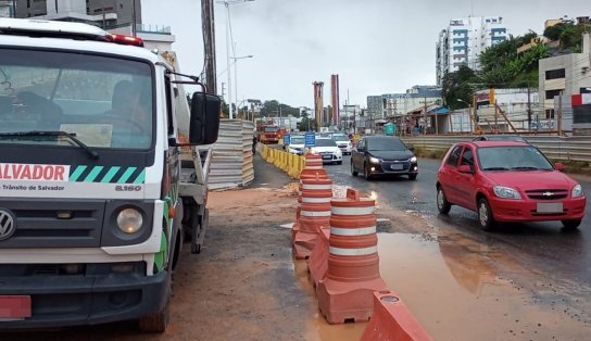 Salvador tem tráfego modificado na região do Lucaia por conta das obras do BRT, confira 