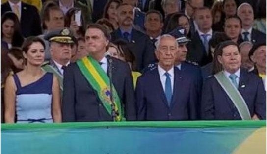 Palanque em Brasília: presidentes do STF, do Senado e da Câmara não compareceram, apesar do convite do governo