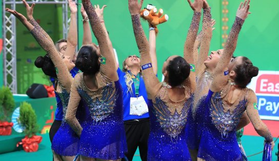 Brasil conquista quarto lugar inédito no Mundial de Ginástica Rítmica