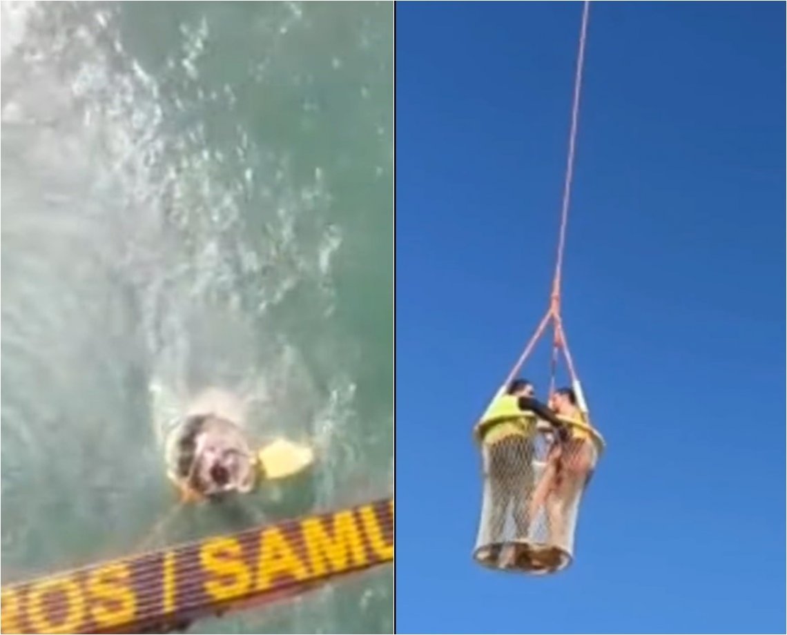 Surfista &eacute; resgatado por bombeiros ap&oacute;s ficar &agrave; deriva por quatro horas