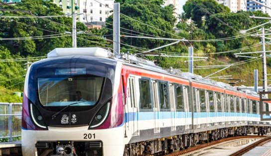 Governo marca viagem teste do metrô até Águas Claras, em Salvador; veja quando 