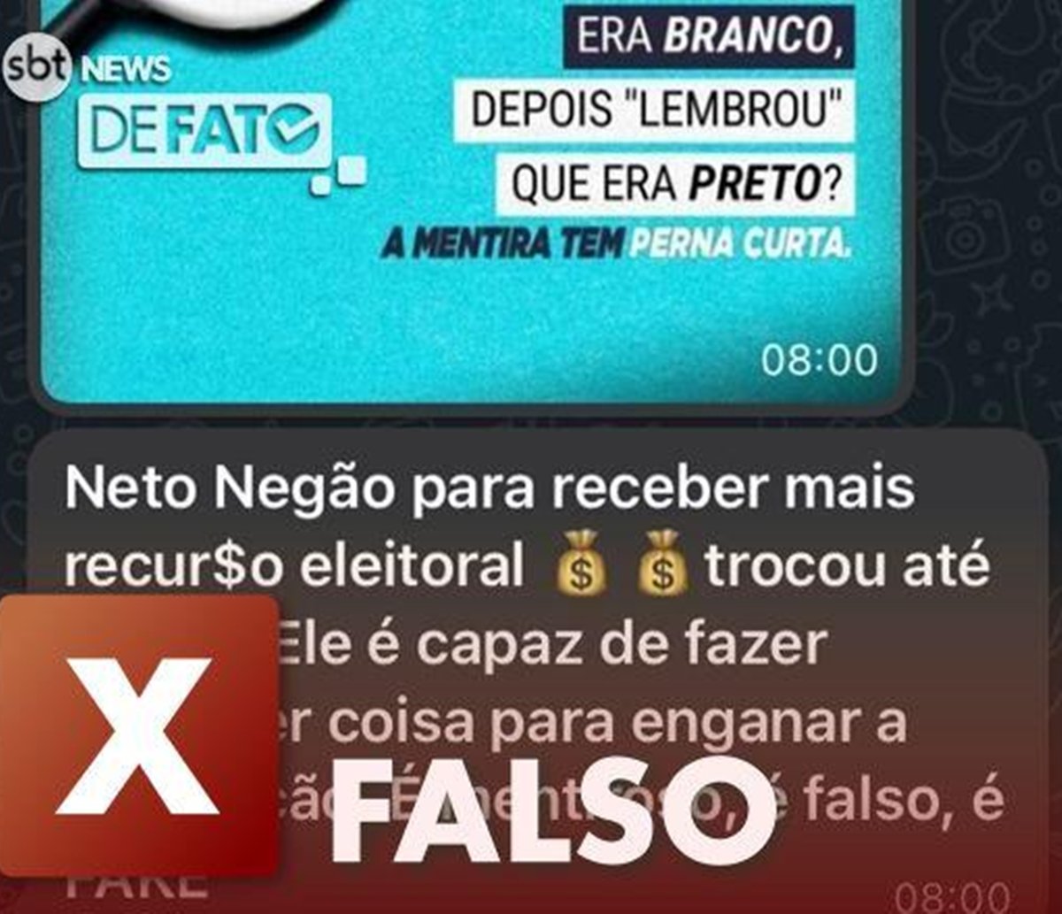 FALSO: ACM Neto não declarou ao TSE que é preto