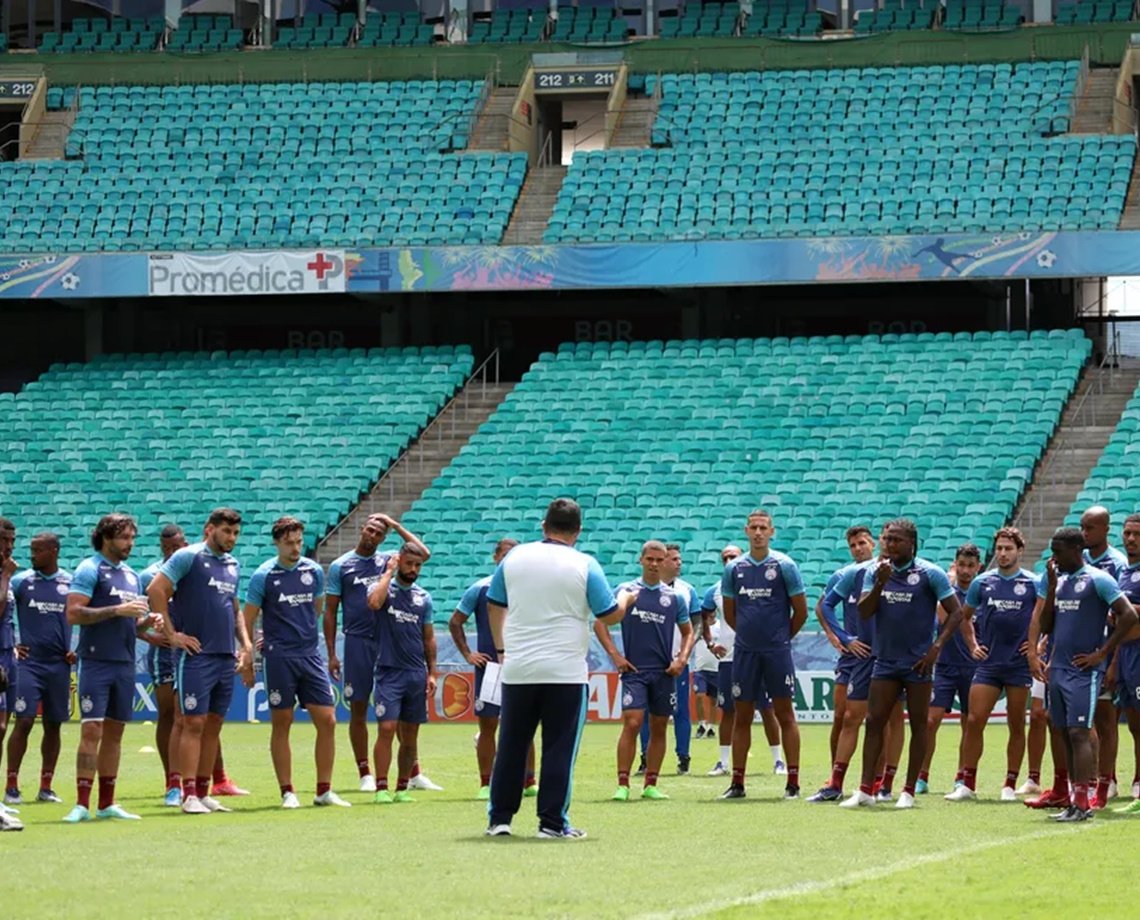 Sobe ou fica: Bahia divulga relacionados para jogo decisivo contra o CRB