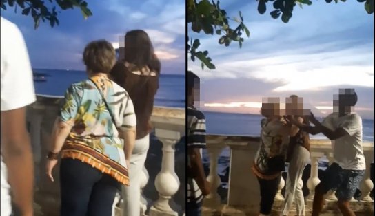 Homens roubam celular de mulheres no farol da Barra e ainda gravam toda ação; veja 