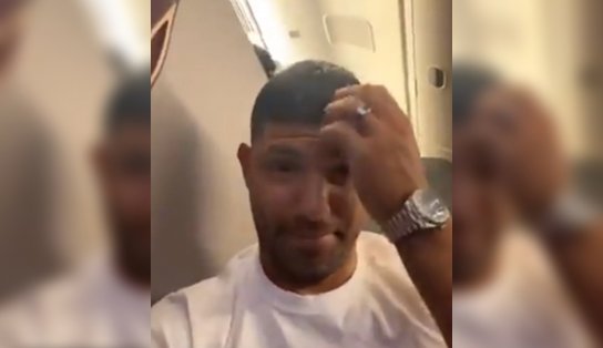 Ex-jogador da Argentina, Aguero 'sofre' em voo cheio de brasileiros: "toda a viagem assim"; veja vídeo