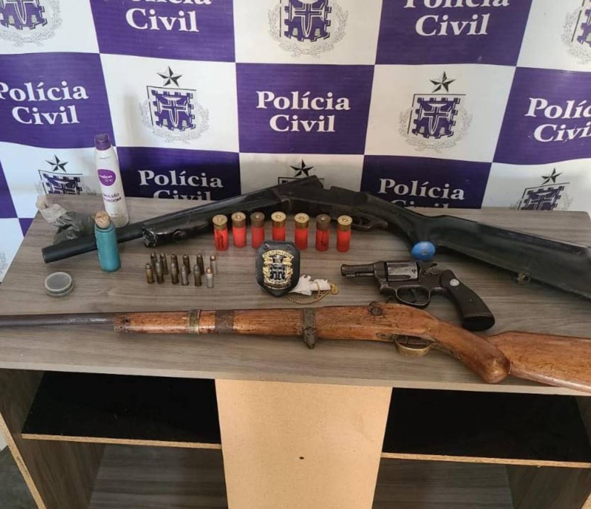 Fazendeiro é preso com armamento ilegal em sua propriedade após ameaçar vizinhos