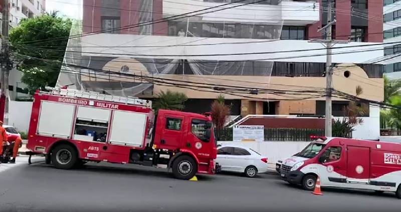 Incêndio atinge apartamento na Pituba, em Salvador; vídeo