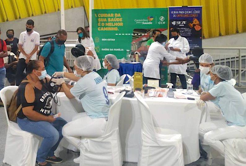 Estação de metrô Bairro da Paz recebe ação gratuita de saúde e bem-estar