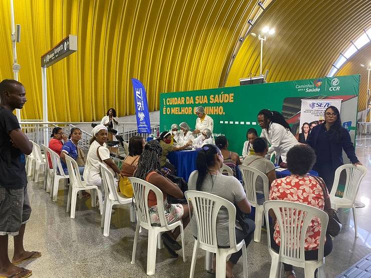 Em Salvador, estação de metrô tem ações de combate à hipertensão arterial