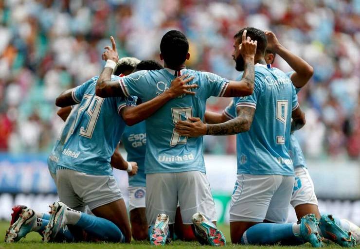 Bahia é superior e vence o Coritiba por 3 a 1 na Arena Fonte Nova