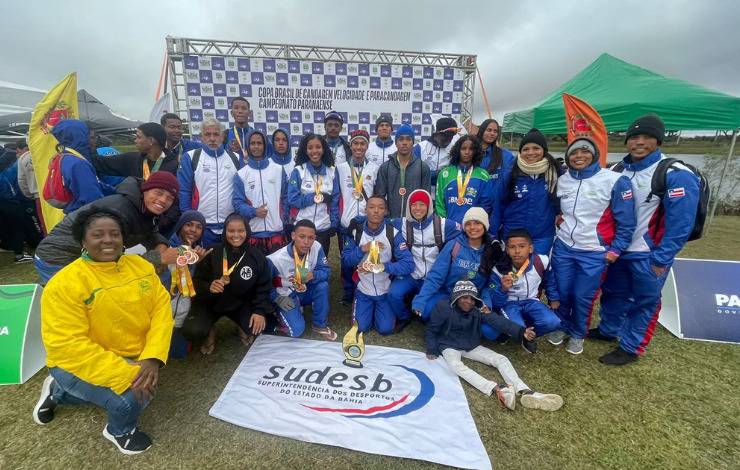 Delegação da Bahia conquista 63 medalhas e lidera a segunda etapa da Copa Brasil de canoagem