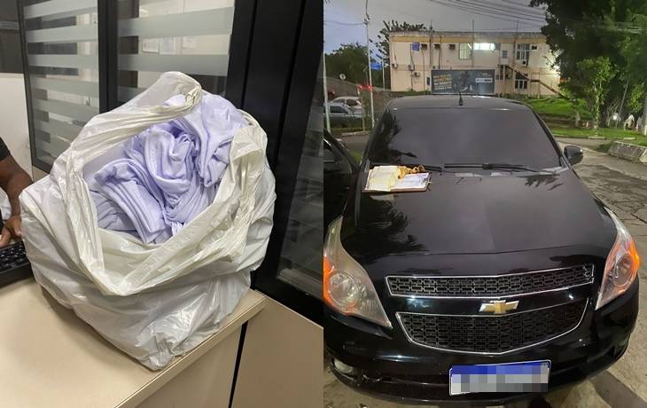 Trio é preso com carro roubado e camisas para homenagear suspeito de matar PM em Salvador