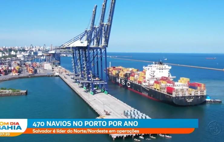 Porto de Salvador é um dos mais produtivos do país