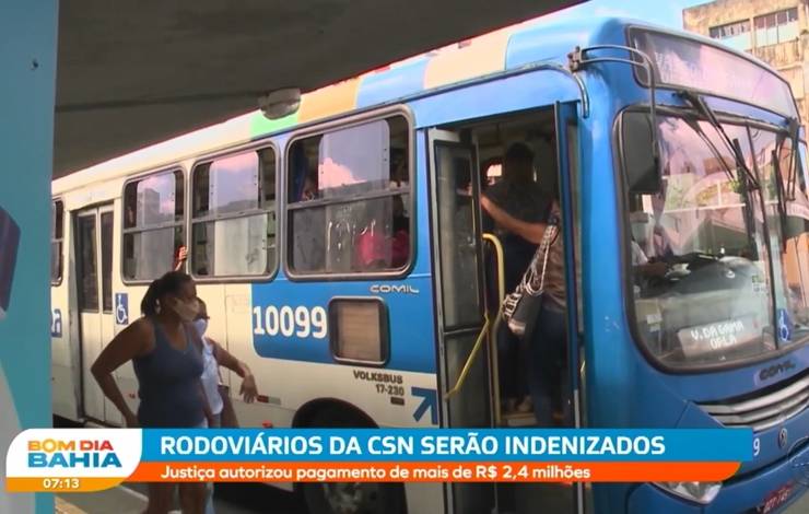 Rodoviários da antiga CSN serão indenizados; verba de quase 2 milhões e meio de reais será liberada