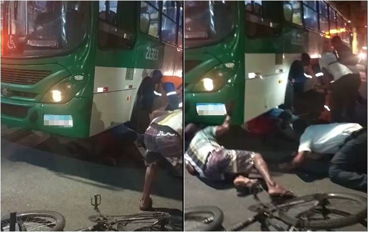 Ônibus atropela pedestre no bairro do Comércio