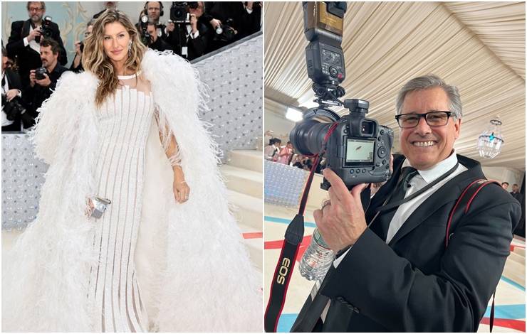 Mesmo com Gisele Bündchen no tapete vermelho, barata chama atenção de fotógrafos no Met Gala