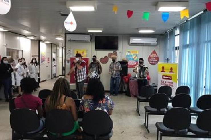 Dia Mundial do Doador de Sangue será comemorado em ritmo de forró na Hemoba