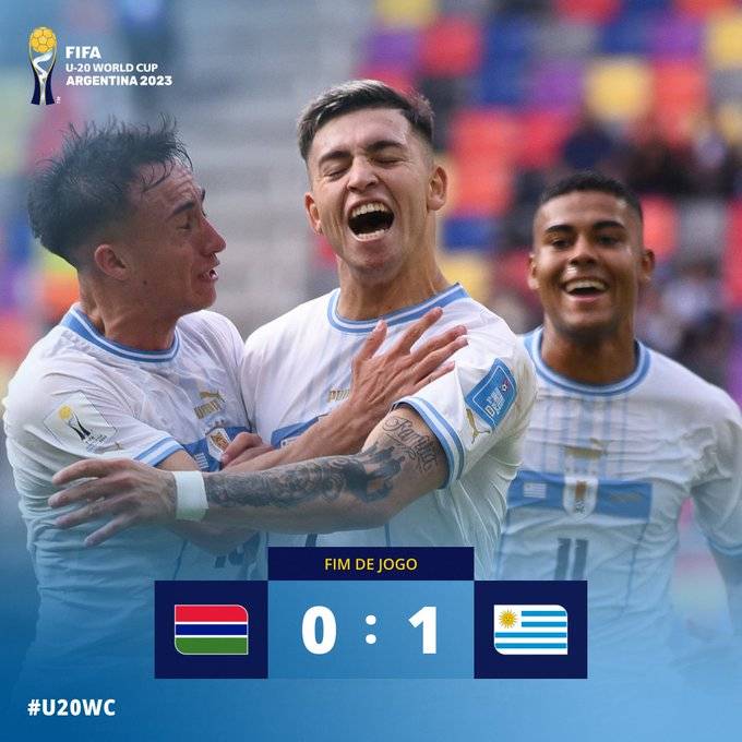 Uruguai e Coreia do Sul se classificam para as quartas do Mundial Sub-20