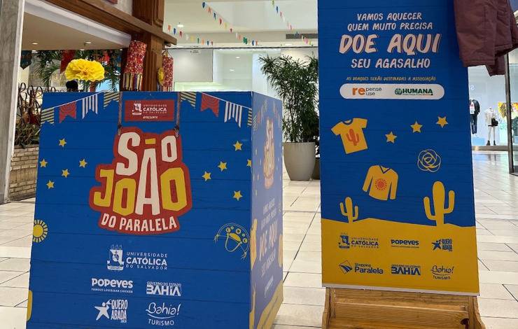 Solidariedade: shopping da capital realiza arrecadação de agasalhos em Salvador