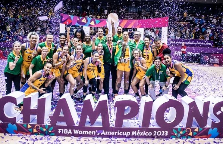 Basquete feminino: Brasil vence os EUA e fica com o título invicto da AmeriCupW; baiana é destaque