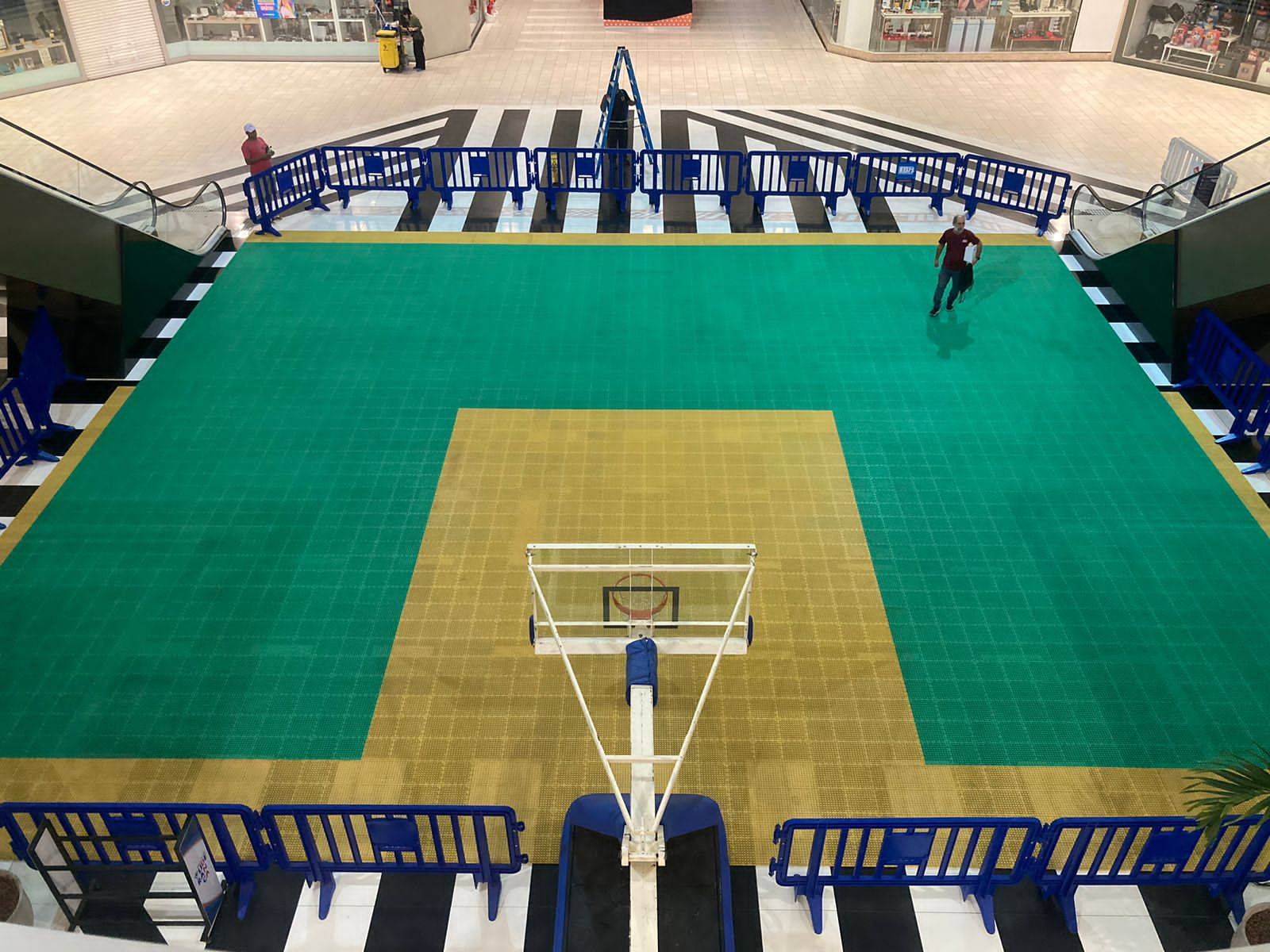 Oficinas gratuitas de basquete 3x3 são realizadas em shopping de Salvador neste final de semana