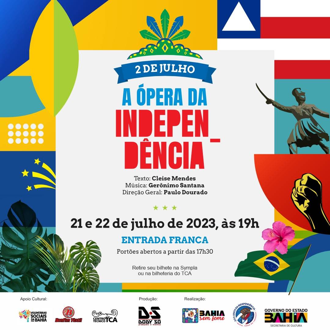 Ópera da Independência entra em cartaz gratuitamente na Concha Acústica